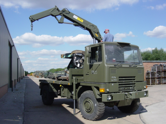 Bedford TM 4x4 Cargo with Atlas Crane - 11526 - Govsales of mod surplus ex army trucks, ex army land rovers and other military vehicles for sale